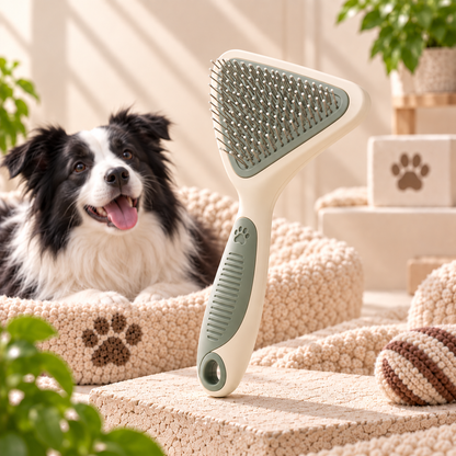 Fluffelora® Triangular Slicker Brush